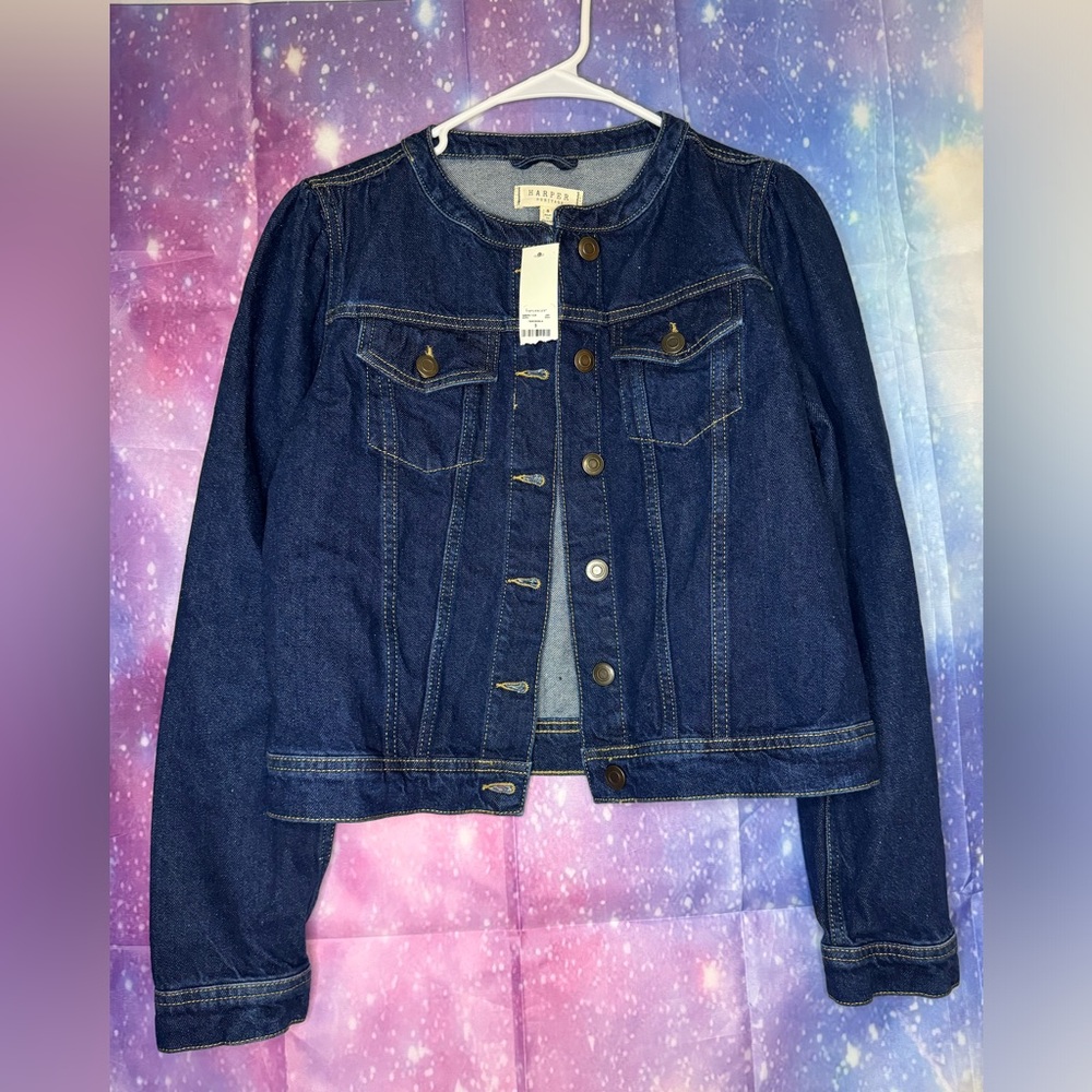 New Francesca’s Harper heritage Jean jacket